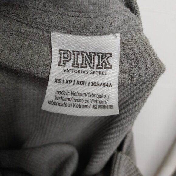 VS PINK waffle knit spellout top size XS - Picture 9 of 11